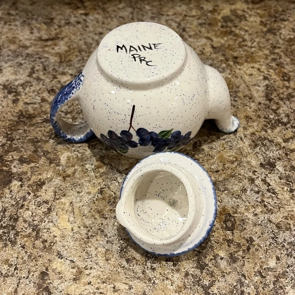 Mini Blueberry Individual Teapot Made in Maine